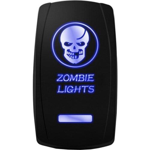 ZOMBIE LIGHTS Car MARINE ROCKER SWITCH DC 12V-24V Toggle SWITCH LED Light Laser 12V 20A 5 Pins ON-OFF Switch for Car Boat