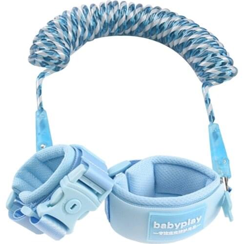 1.5m Kids Anti-lost Rope Safety Baby Parent Bracelet Anti-lost Traction Rope Simple Solid Color Adjustable Walking Rope