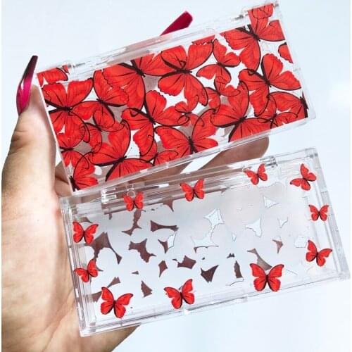 10/pack Wholesale items False Eyelashes Box Package Fake 25mm Mink Lashes Butterfly Packaging Box Faux Cils Makeup Cases Vendors