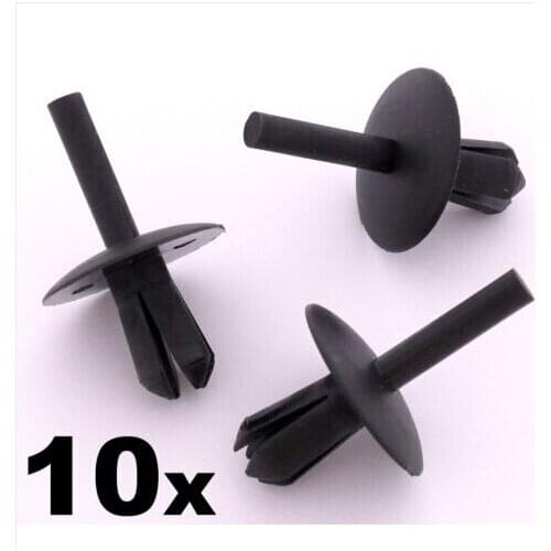 10x For Iveco Plastic For Trim Clips- Rivet for bumpers, shields, guards, wheel arches