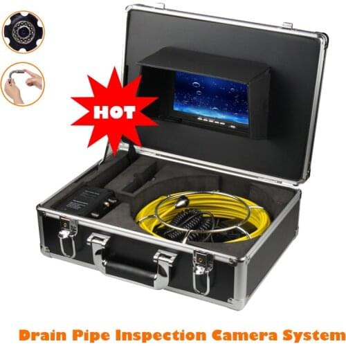 20m High Quality Special Cable High Definition 720P 23mm Camera Head 7’’ TFT LCD Display Drain Pipe Inspection Camera System