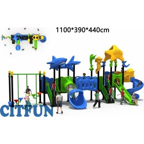 2019 New Design high quality Ocean Series Outdoor Playground equipment slides OPB19-045A