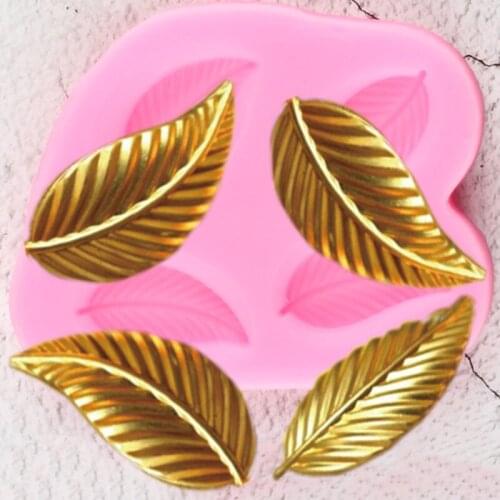 3D Craft Leaves Silicone Molds Cupcake Topper Fondant Cake Decorating Tools Jewelry Resin Clay Candy Chocolate Gumpaste Moulds