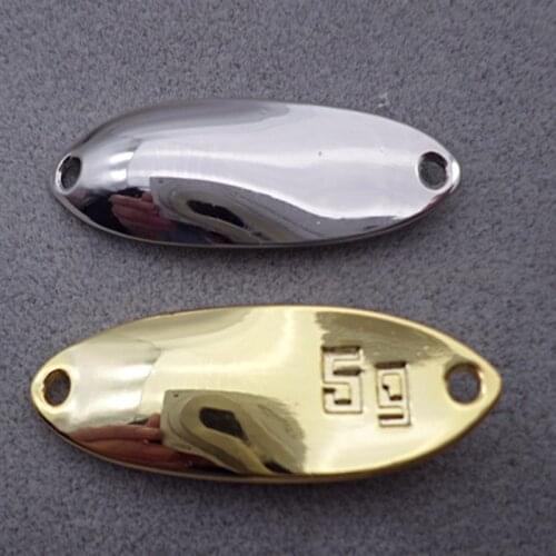 20pcs 1.7-3.5g Copper Salmon Fishing Spoon Blanks Bass Pike Lure Baits Fishing Gear