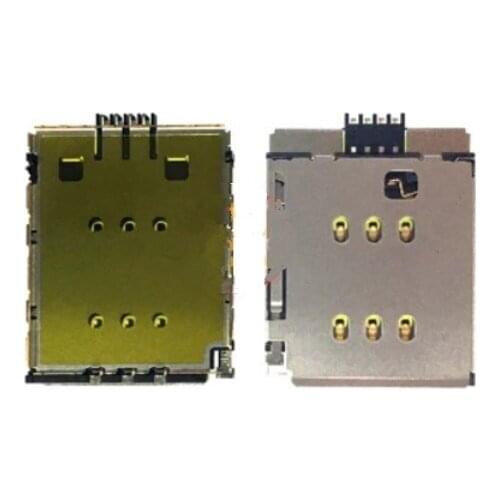 50pcs/lot, Original new for iPhone X SIM Card Reader Connector Slot Holder Module Socket on board