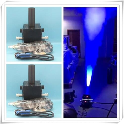 6 pieces stage lighting dj club co2 jet machine 12x3w RGB smoke machine colorful led co2 jet machine high smoke Sigle pipe