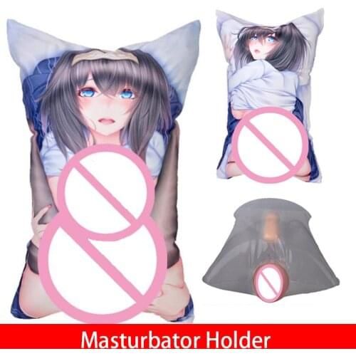 Inflatable Sex Pillow for Men Sex Furniture Travel Portable Hnadsfree Air Anime Pillow Cover Mens Masturbator Holder Sex Toys