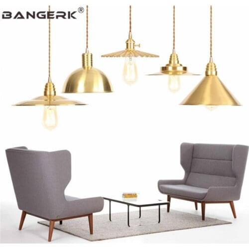 American Copper Vintage Pendant Light Edison Industrial Decor Loft Luminaire Dining Room Hanging Lamp Home Lighting Fixtures