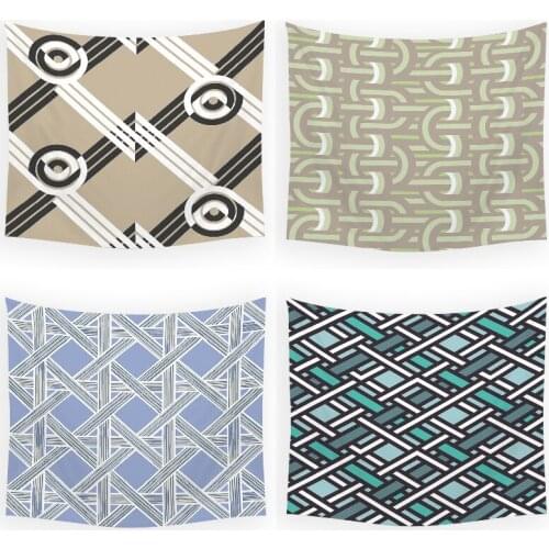 Geometric stripes anime tapestry wall tapestry witchcraft supplies kawaii tapestry room decor aesthetic art tapestry tapastry