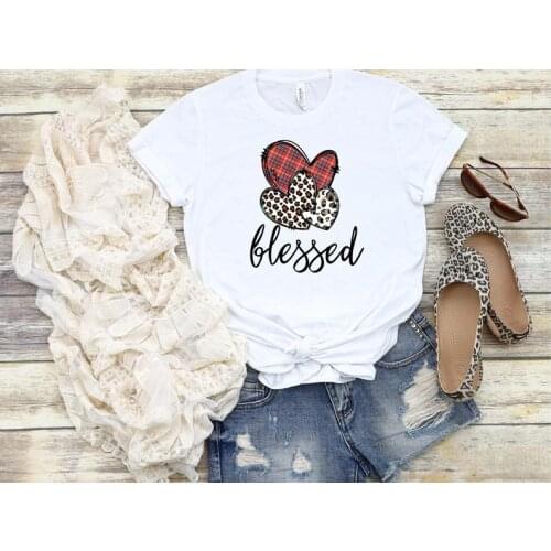 Blessed Mom Inspirational Tee Motivational Shirts Christian Butterfly pattern 100% Cotton Female Clothing Funny Graphic y2k top