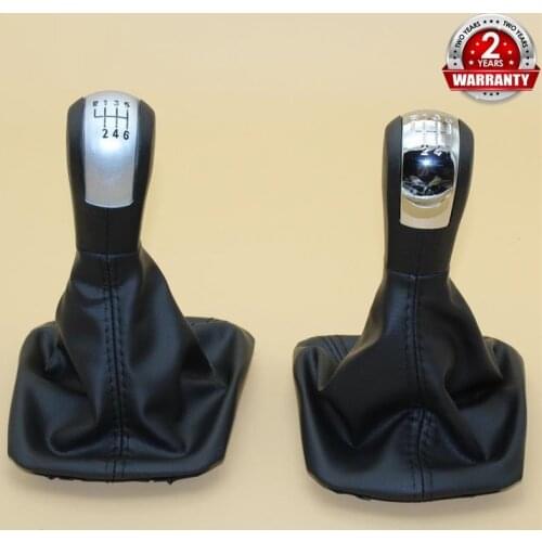 For Skoda Octavia 2 A5 A6 2004 2005 2006 2007 2008 2009 2010 2011 2012 2013 5 / 6 Speed Gear Lever Stick Shift Knob Leather Boot