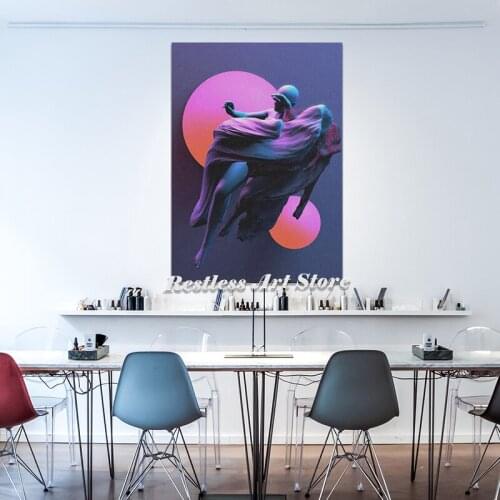 Vaporwave Trippy Occult Art Painting wall Art Canvas For Living Room Home Bedroom Study Dorm Decoration Prints