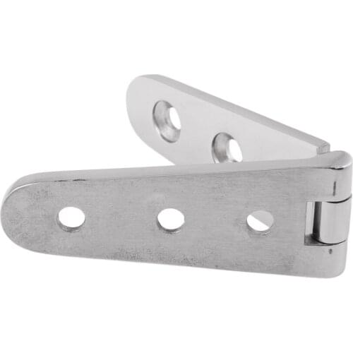 Magicdeal 316 Stainless Steel Marine Boat Cabin Hardware Flush Door Hinge Silver