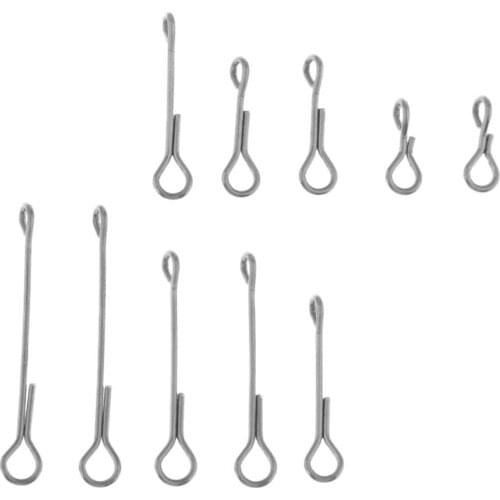 Set Of 10pcs High Quality Fish Skull Articulated Shank Fish Spine Accessory Stainless Steel Fish Shanks