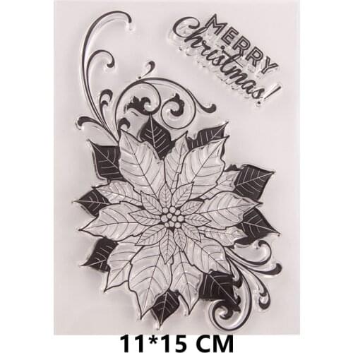 2021 New Flower Clear Stamps DIY Scrapbooking Craft Supplies Rubber Silicon Seals Card Photo Album Hobby ink pad Stamping