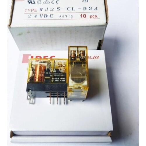 NEW intermediate 24v relay RJ2S-CL-D24 24VDC RJ2S-CL-D24-24VDC RJ2S-CL-24VDC RJ2S-CL-DC24V RJ2SCLD24 12A 250VAC 6pin