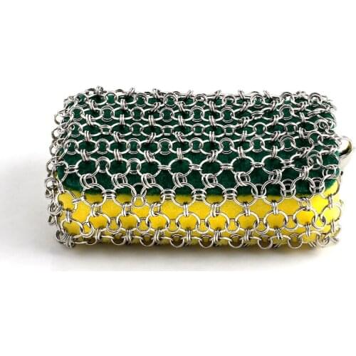 Cleaning Scrubber Rust Remover Scraper Kitchen Clean Tools Kit 316 Stainless Steel Iron Cleaner Brush Sponge Silica Gel Pot Pans