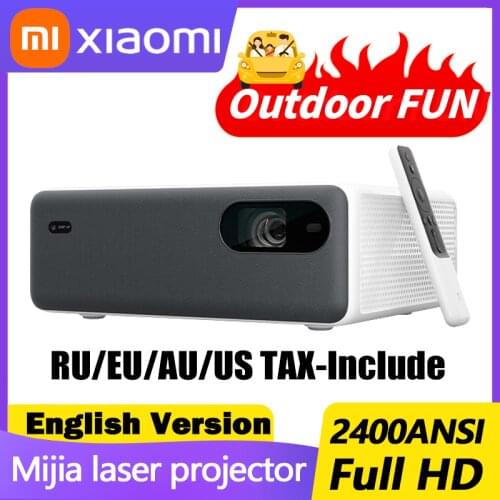 Origianl Xiaomi Mijia Laser Projector 2400 ANSI Lumens 1920*1080P Full HD ALPD3.0 HDR10 Android Wifi MIUI TV Home Theatre Beamer