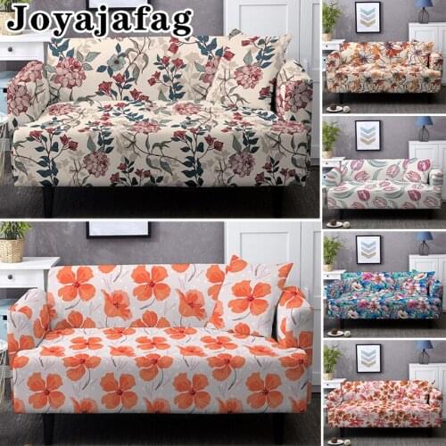 Vintage Flowers Design Dust-proof All-cover Sofa Cover For Living Room 1/2/3/4 Seater Elastic Slipcover Washable Couch Covers