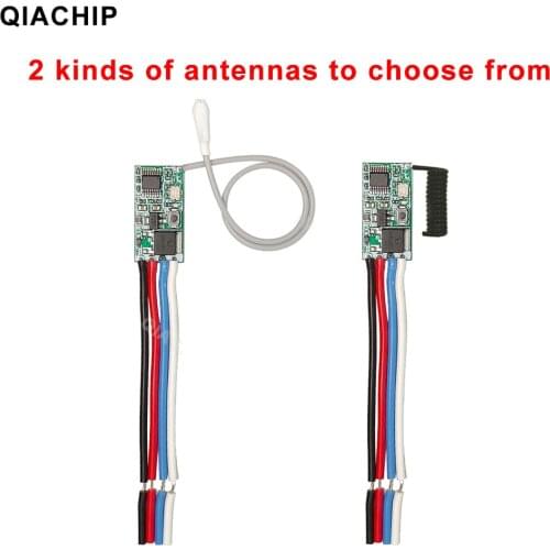 QIACHIP Universal Wireless 433 Mhz DC 3.6V-24V Remote Control Switch 433Mhz 1 CH RF Relay Receiver LED Light Controller DIY Kit