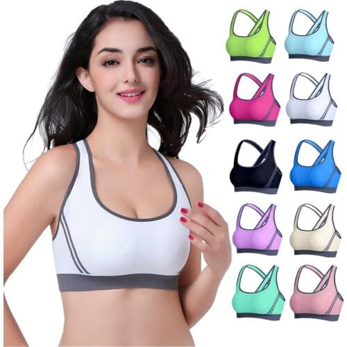 Sports Bra Women Tops Breathable Sexy Hollow Out Padded Gym Push Up Sportswear Fitness Running Yoga Bra Beautiful Back Underwear