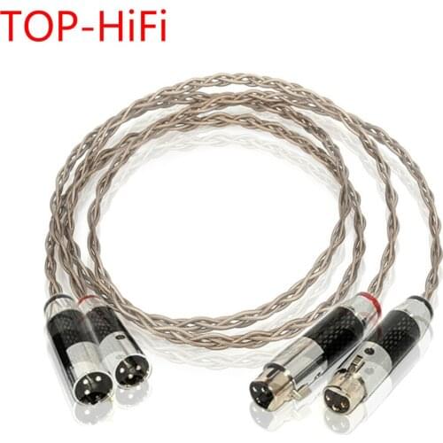TOP-HiFi Pair Nordost Odin Single Crystal Silver XLR Male to Female Audio Wire Carbon Fiber 3pin XLR Balanced Cable