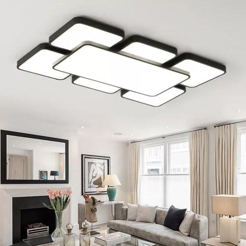 Ultra Thin 5cm Ceiling LED Ceiling Lights Lighting Fixture Modern Lamp Living Room Bedroom Kitchen Surface Mount Remote Control