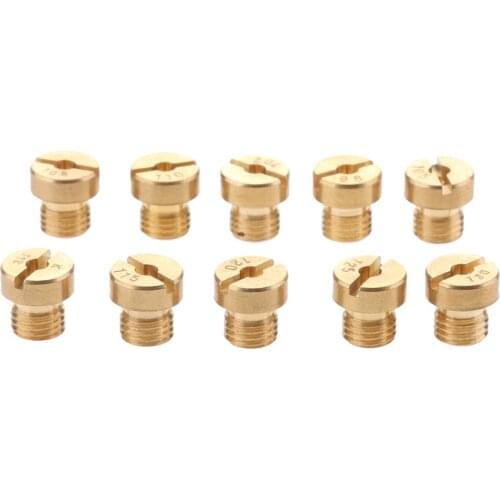 10x M6 Thread Main Jets for Keihin OKO PE PWK Carburetor 98 102 105 108 110 112 115 120 125 130