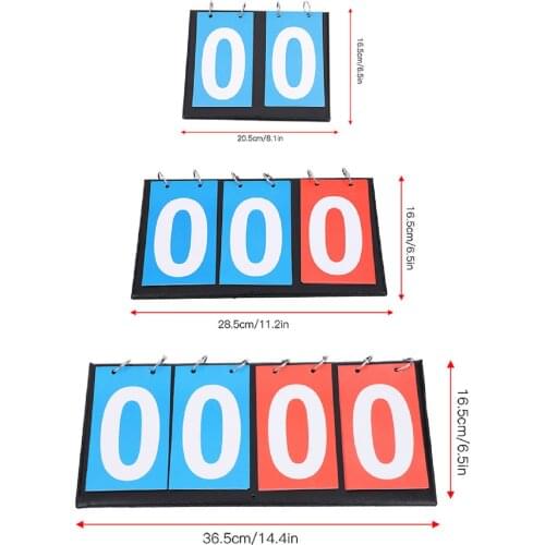 2/3/4 Digit Portable Flip Sports Scoreboard Score Counter For Table Tennis Basketball Waterproof And Easy To Clean And Store