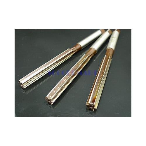 5pcs Alloy Steel Hand Use Flute 6 Flute Straight Shank Hand Reamer 4mm
