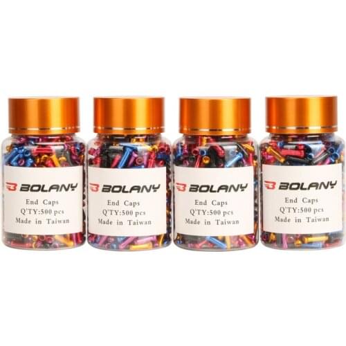 500pcs Lnner Wire Cable End Caps Light Aluminum Tail Sleeve Brakes For Bicycles Brake Line And Derailleur For Bike Accessories