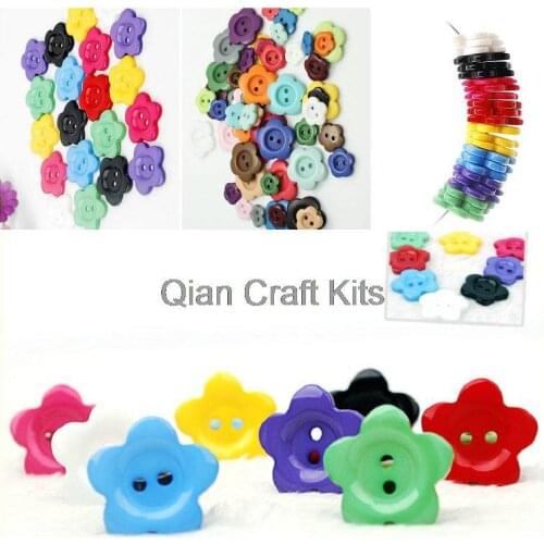 800pcs rainbow resin sun flower Multicolor Buttons sewing craft diy buttons 10mm-16mm mixed sizes smooth touch finish