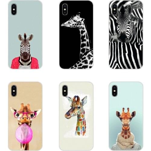 Accessories Phone Shell Covers For Samsung Galaxy S2 S3 S4 S5 Mini S6 S7 Edge S8 S9 S10E Lite Plus Animal Zebra Giraffe