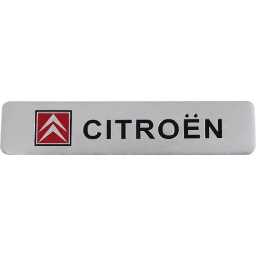Car Decoration Stickers Logo 3D Aluminium Emblem Badge Decal For Citroen C1 C3 C4 C5 C6 C-ELYSEE VTS Picasso Cross Cactus