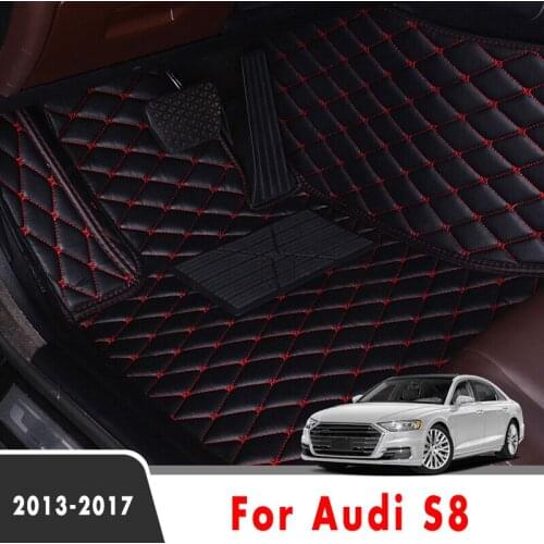 Car Floor Mats For Audi S8 2017 2017 2016 2015 2014 2013 Car Carpet CarCover Custom Styling Interior Accessories Foot Pads