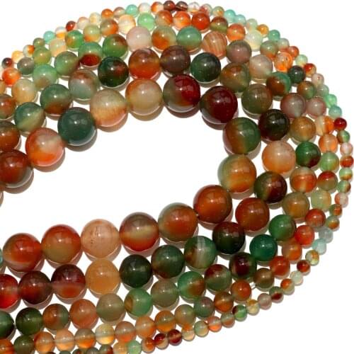 Free Shipping Natural Stone Peacock Agates Stone Round Beads 4 6 8 10 12 MM Pick Size For Jewelry Making Charm Diy Bracelet