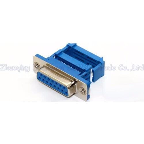 DB15 Female socket connector jack Pressure wire type Serial port 15 pin RS232 connector