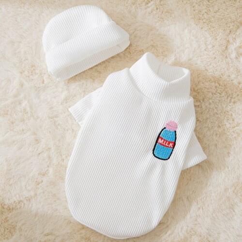 Cat Dog T-shirt Pajama Winter Dog Clothes Hat Puppy Apparel Yorkshire Pomeranian Shih Tzu Poodle Schnauzer Corgi Clothing Outfit