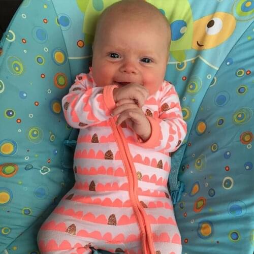 New spring&autumn baby girls boys Colored spots printing cotton clothes long sleeve zipper Romper Jumpsuit Outfits BR120