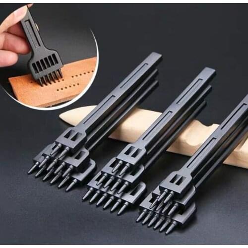 DIY Leather Punching Leather Punching Diamond Chisel Punching/Hand Sewing Threading leathercraft tools leather cutting dies