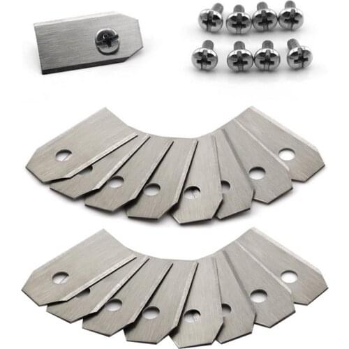 30pcs Lawn Mower Blade Steel Blades Lawn Robot Blade Titanium Plating Lawn Mover Replacement Blade Gardena Robotic Lawnmower