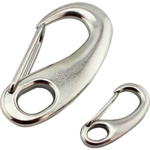 M30 M50 M70 M100 304 Stainless Steel SS Egg-Shaped Egg Shape Buckle Wire Rope Rigging Quick Spring Chain Hook Clip Snap Shackle
