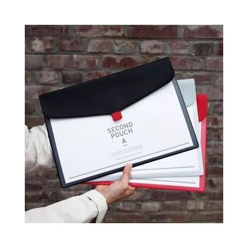 1PC New Multifunctional Korean Fashion A4 File Folder Bag Document Paper Organizer Storage Pouch Case Kawaii Stationery