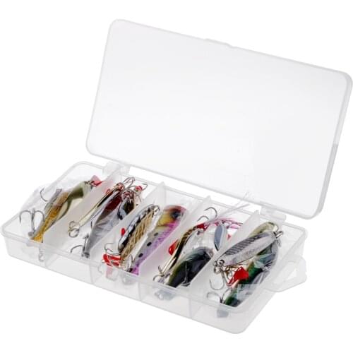 Fishing Lures Kit Mixed Hard Lures Spoon Fishing Baits for Fisherman Saltwater Freshwater Fishing