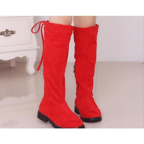 New Suede Kids Snow Boots Winter Female Fashion Boots Girls Princess Knee-length Boots Child Casual Sport Shoes Sneakers