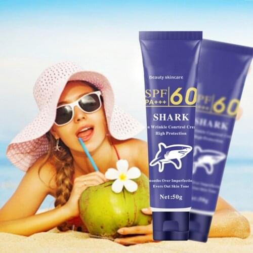 SPF60 PA+++ Whitening Sunscreen Cream Green Tea Facial Body Cream Waterproof Sunblock Lotion Moisturizing Face Cream 50g
