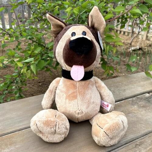 35-50cm German Shepherd Dog Sacrf Stuffed Plush Soft Doll Puppy Animals Toy Girls Baby Kids Birthday Gift