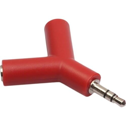 Earphone Splitter Y Type Audio Couple Two In One Headset Listen Together Double(red) #8