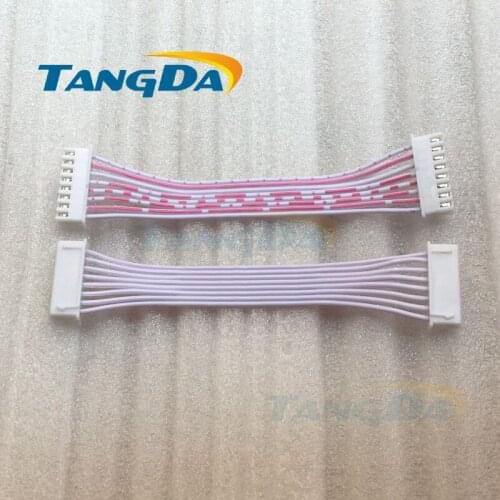 Tangda XH2.54 8P 10CM 100mmPlug shell Ribbon cable Double plastic shell double Red and white Ribbon cable A
