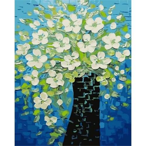 YIKEE Diamond Embroidery Colorful Flowers 5D DIY Diamond Painting Picture Of Rhinestones Beadwork h1325
